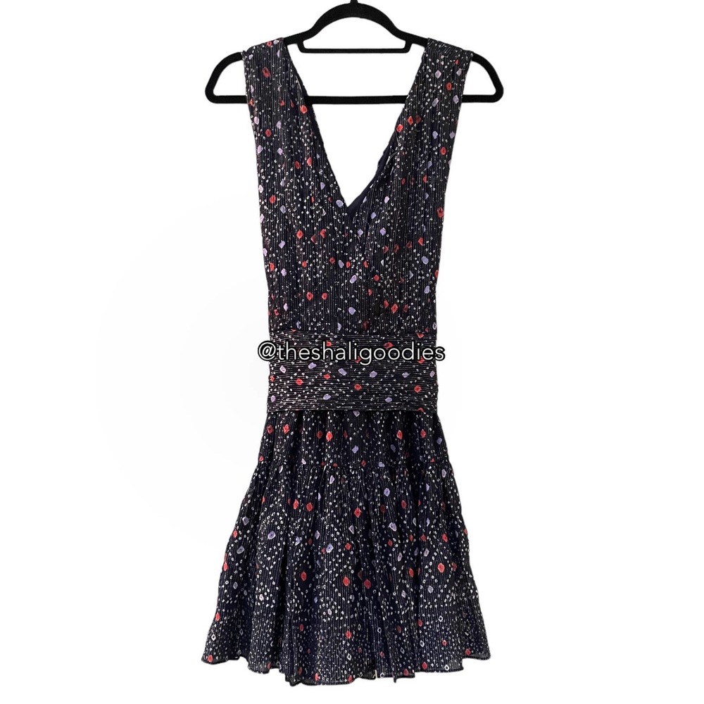 ULLA JOHNSON Arisa Dress Metallic Spot Print Mini - Picture 3 of 6